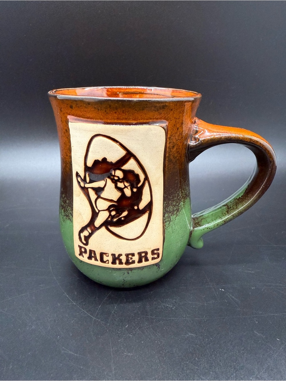 Green Bay Packers Official NFL Mug Embossed Raised Coffee Mug Cup- New With Tag
